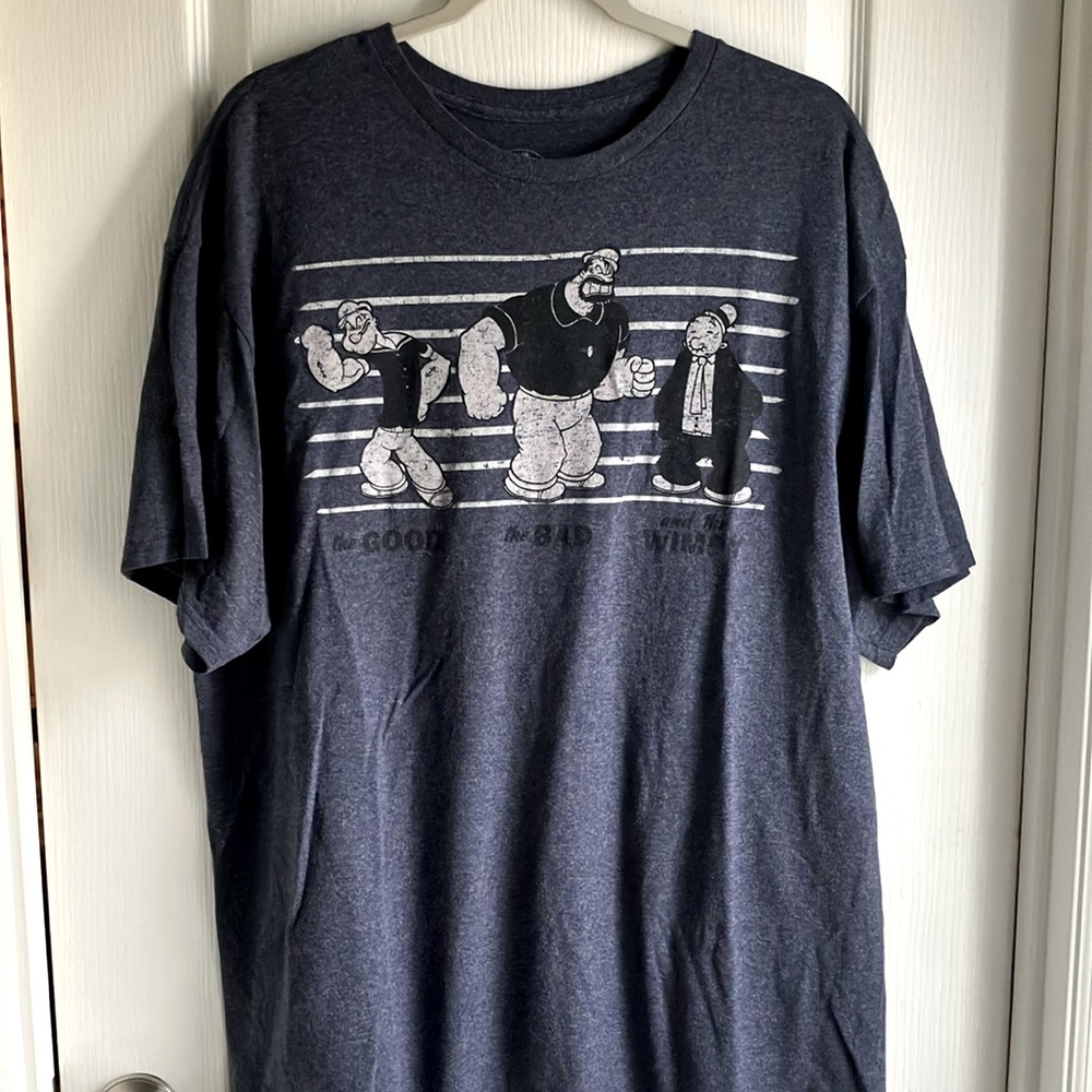 Popeye shirt blue XL
